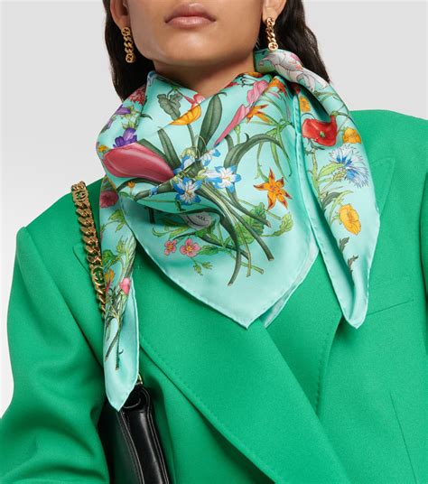 flora foulard gucci|gucci floral scarf.